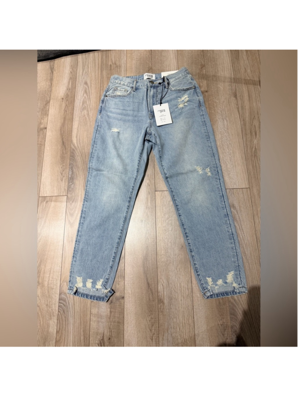 Insane Gene High Rise Tapered Jeans Light Wash NWT